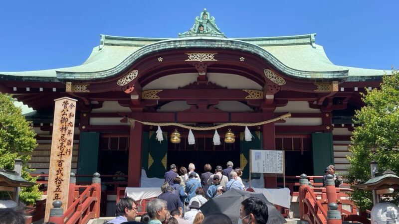 亀戸天神社の拝殿