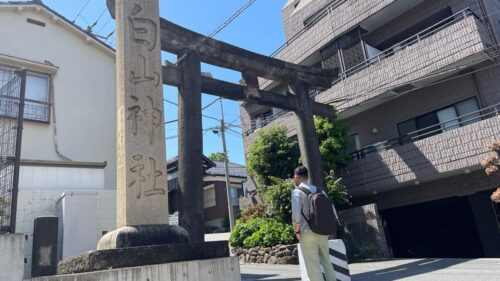 文京区白山神社の鳥居